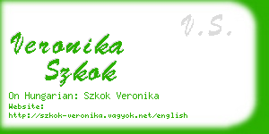 veronika szkok business card